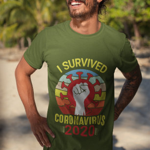 Iコロナ生き延びウイルスTシャツ Tシャツ