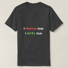 Iコードプログラマー書のコードを借用すおもしろいる Tシャツ