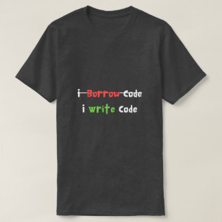 Iコードプログラマー書のコードを借用すおもしろいる Tシャツ