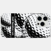 iゴルフ抽象芸術おもしろいゴルフユーモア Case-Mate iPhoneケース (裏面 (横))