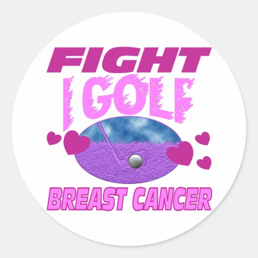 Iゴルフ>乳がんと闘う ラウンドシール (正面)