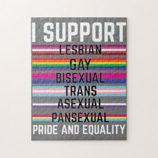 IサポートLesbianゲイバイセクシュアルトランスアシュアルパン ジグソーパズル