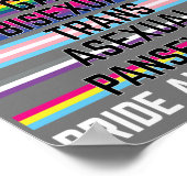 IサポートLesbianゲイバイセクシュアルトランスアシュアルパン ポスター (角)