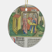 Iサミュエルの1:8 Elkanahは「Nuからのハナを、慰めます セラミックオーナメント (左)