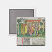 Iサムエル1:8エルカナ心地よいハンナ、'ニューから マグネット (正面/裏面)