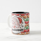 Iサン信じタマグ – 3Dパフィースタイル ツートーンマグカップ (正面左)