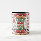 Iサン信じタマグ – 3Dパフィースタイル ツートーンマグカップ (中央)