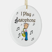 Iサ遊クソフォンのスティックフィギュアTシャツと贈り物 セラミックオーナメント (右)