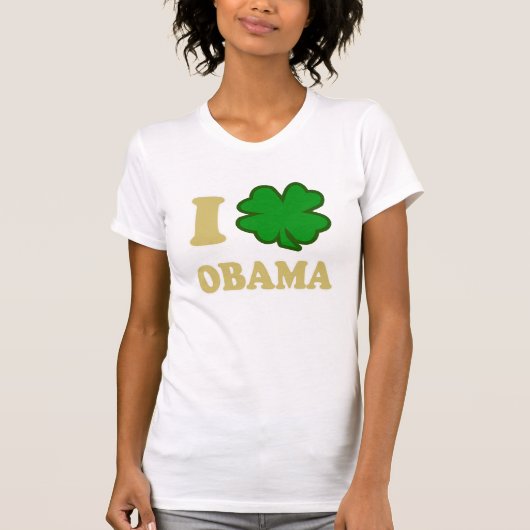IシャムロックのオバマのTシャツ Tシャツ (正面)