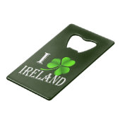 Iシャムロックアイルランドwt bocnt クレジットカード栓抜き (正面アングル)