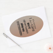 Iシンセ気にサイザオーバルステッカー 楕円形シール (封筒)