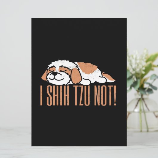 Iシーズー(犬)のTではなくおもしろい引用文 |誕生日プレゼント (スタンド正面)