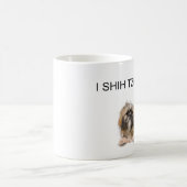 Iシーズー(犬)のtzuない コーヒーマグカップ (中央)