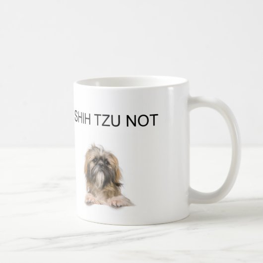 Iシーズー(犬)のtzuない コーヒーマグカップ (右)