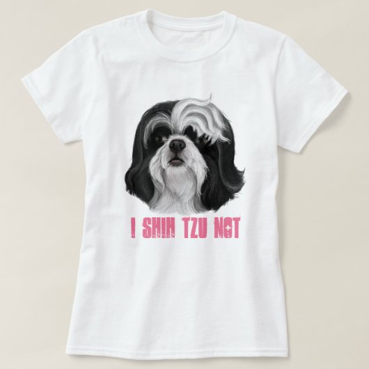 Iシーズー（犬）ズ Tシャツ (デザイン正面)