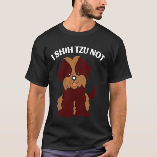 Iシーズー(犬)Tzu犬種 Tシャツ (正面)