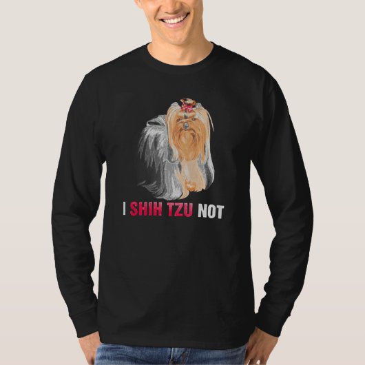 Iシーズー（犬）Tzu Not Animal Tシャツ (正面)