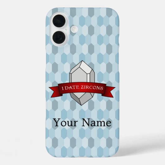 Iジルコン日付表示 Case-Mate iPhoneケース (裏面)