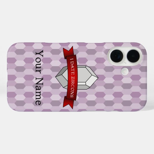 Iジルコン日付表示 Case-Mate iPhoneケース (裏面 (横))