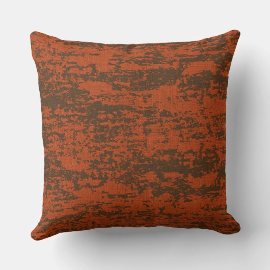 Iスケートボーダーのヴィンテージブラウン クッション (裏面)