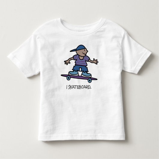 Iスケートボードの子供 トドラーTシャツ (正面)