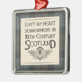 Iスコットランドの私のハートを残しました メタルオーナメント (左)