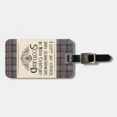 Iスコットランドの私のバッグを残しました ラゲッジタグ (正面横)
