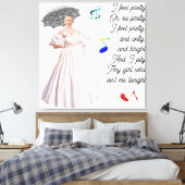 Iストレッ感じかわいらしドされたキャンバス印刷 キャンバスプリント (インサイチュ (寝室))