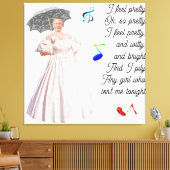 Iストレッ感じかわいらしドされたキャンバス印刷 キャンバスプリント (インサイチュ (リビング))