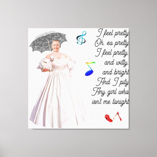 Iストレッ感じかわいらしドされたキャンバス印刷 キャンバスプリント (正面)