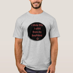 Iストール私のボーイフレンドからのこのTシャツ Tシャツ