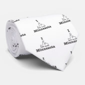 Iスノーモービルミネソタ ネクタイ (ロール)