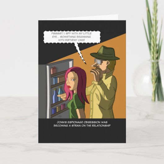 Iスパイお誕生日ケーキカード カード (正面)