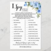 Iスパイウェディングレセプションブルーフラワーズゲームカード チラシ (正面)