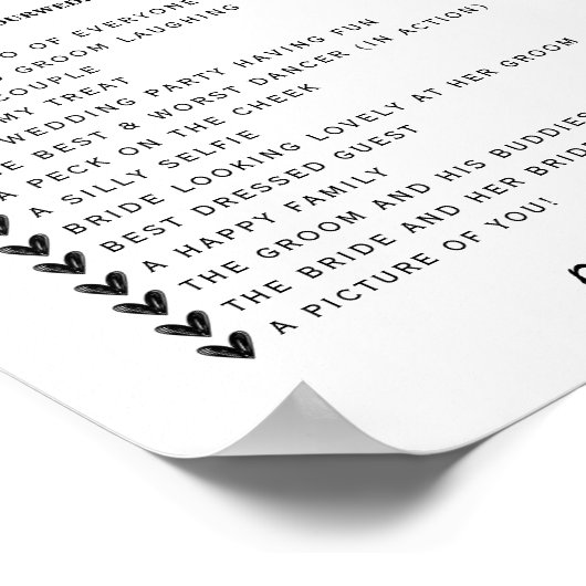 iスパイフォト狩りウェディングレセプションスカベンジャゲーム ポスター (角)