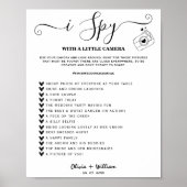 iスパイフォト狩りウェディングレセプションスカベンジャゲーム ポスター (正面)