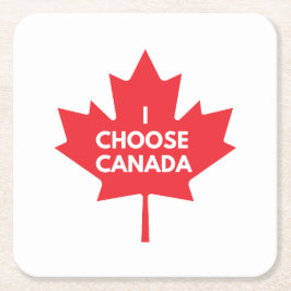 Iセレクトカナダ紙コースター スクエアペーパーコースター