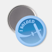 Iソロと飛行機のグラフィック マグネット (正面/裏面)