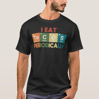 Iタ食べコスは定期的に化学科学Pun T- Tシャツ