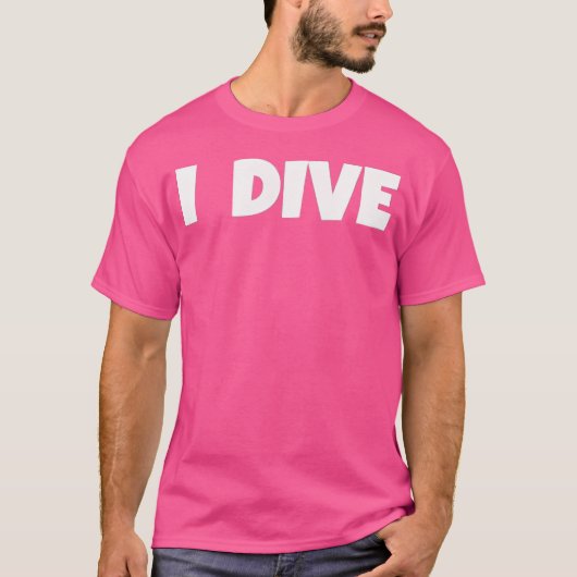 Iダイブスキューバダイビング Tシャツ (正面)