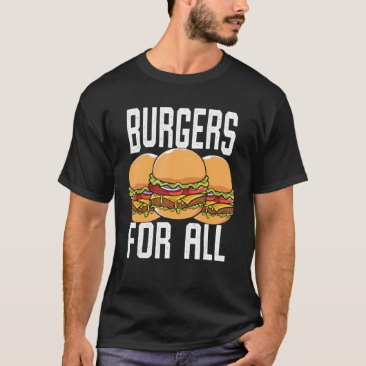 IチーズバーガーIバーガー用バーガー Tシャツ (正面)