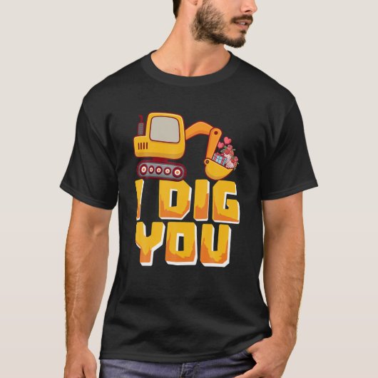Iディおもしろいグ・ユー・建築・バレンタイン・エクス Tシャツ (正面)