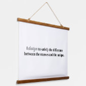 Iデザインウッドトップウォールタペストリー 吊り下げ型タペストリー (傾斜あり)