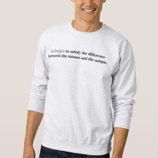 IデザインメンズベーシックSweatshirt スウェットシャツ (正面)