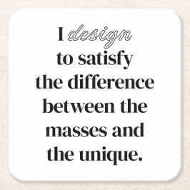 Iデザイン紙コースター スクエアペーパーコースター