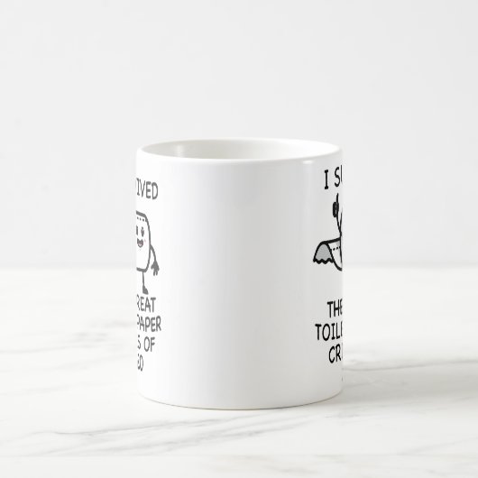 Iトおもしろいイ生き延びレ紙危機2020ギフト コーヒーマグカップ (中央)