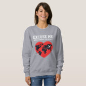 Iトラベルタイポグラフィ&ワールドカスタム スウェットシャツ (正面フル)