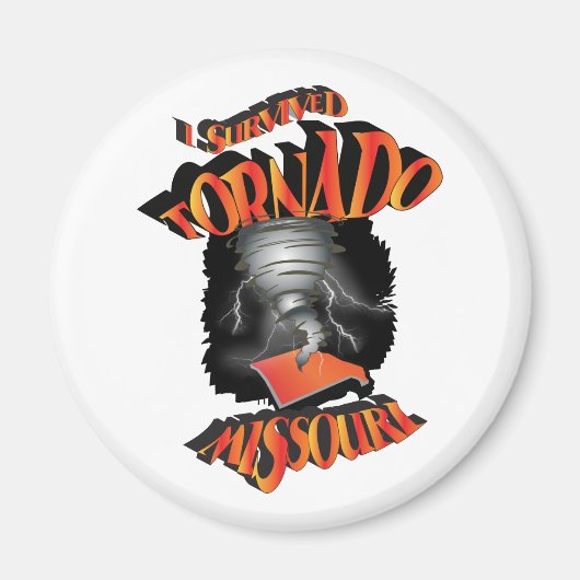 Iトルナ生き延びド・ミズーリ マグネット (正面)