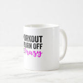 Iトレーニングを焼き払う – ジ熱狂するムおもしろいことわざ コーヒーマグカップ (正面右)