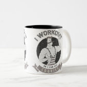 Iトレーニング従って私はクッキーを食べることができます ツートーンマグカップ (正面右)